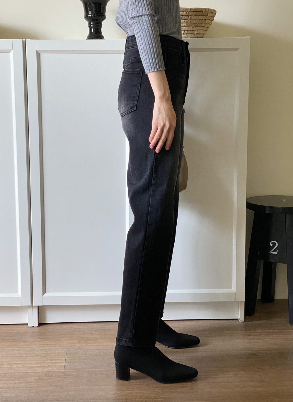 イージーストレートデニムパンツ | DHOLIC | 詳細画像3