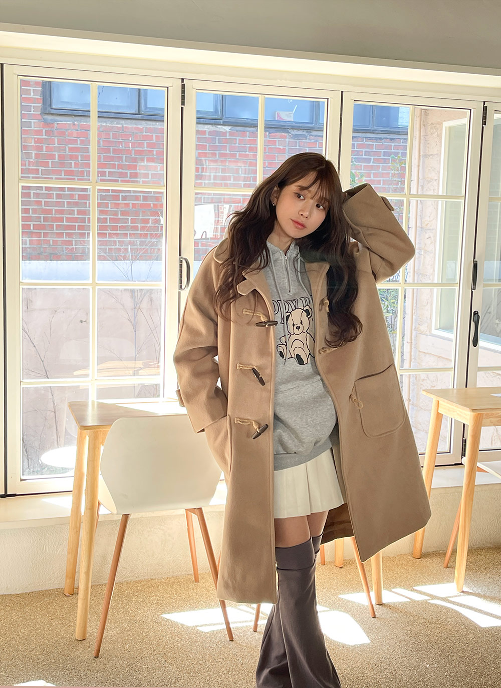 リボンニーハイレッグウォーマー》GRAY | HIDOLATRAL THEODOL