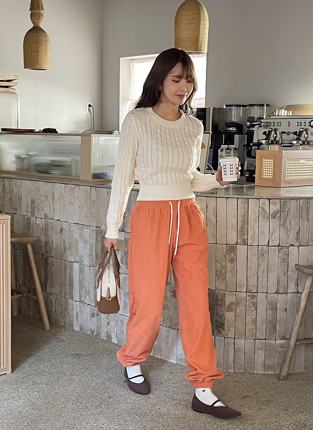 ウール混B刺繍ケーブルクロップドニット | DHOLIC | 詳細画像18