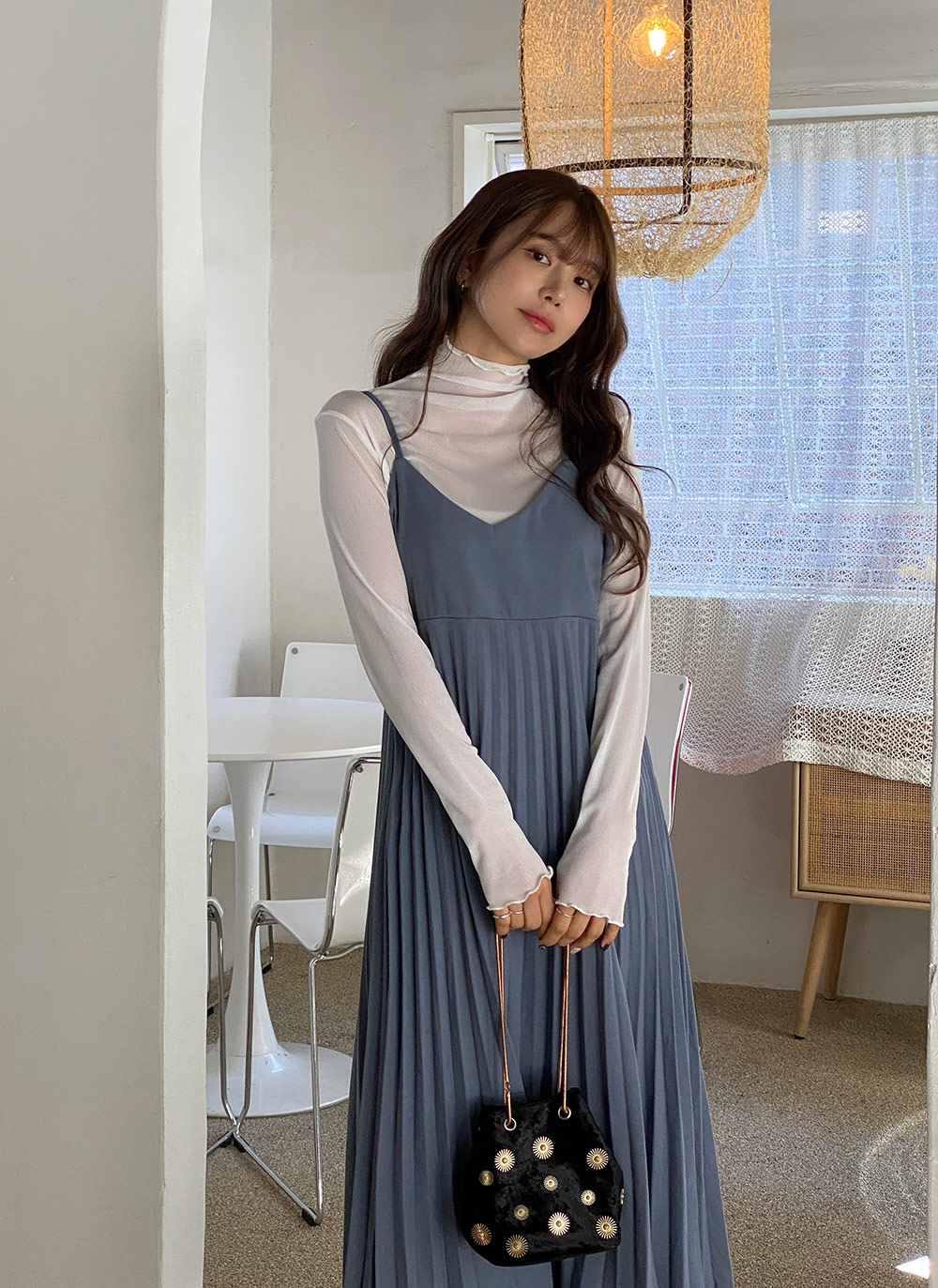 プリーツキャミワンピース | レディースファッション通販 - DHOLIC