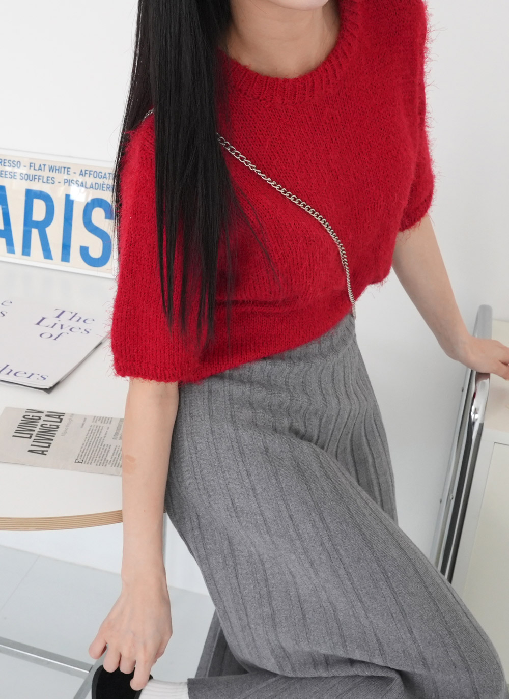 ニットプリーツスカート | DHOLIC | 詳細画像5