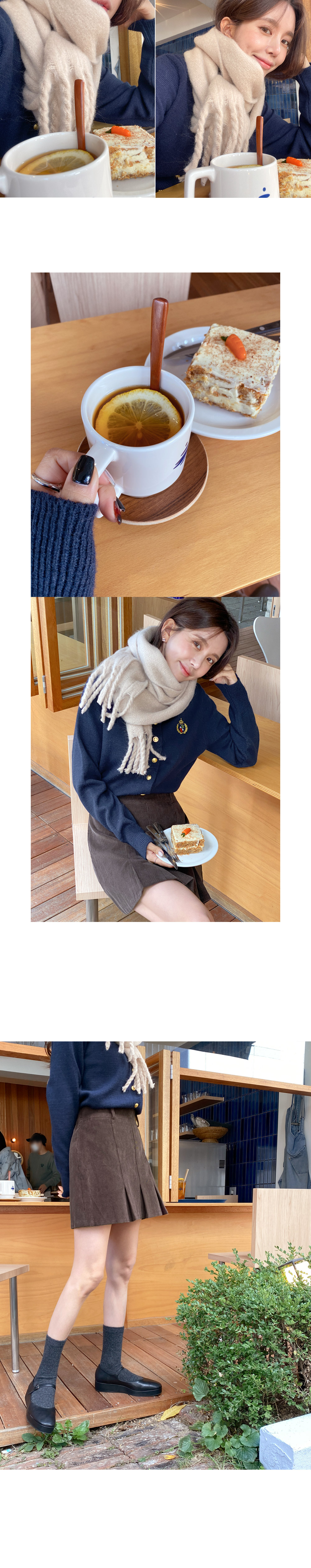コットンコーデュロイプリーツスカート | DHOLIC | 詳細画像4