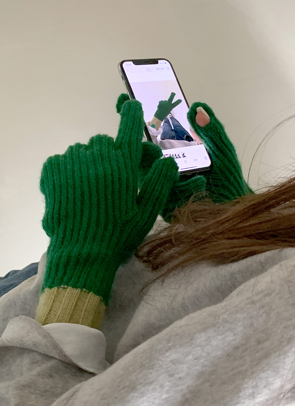 スマホ対応*配色ロング手袋 | レディースファッション通販 - DHOLIC