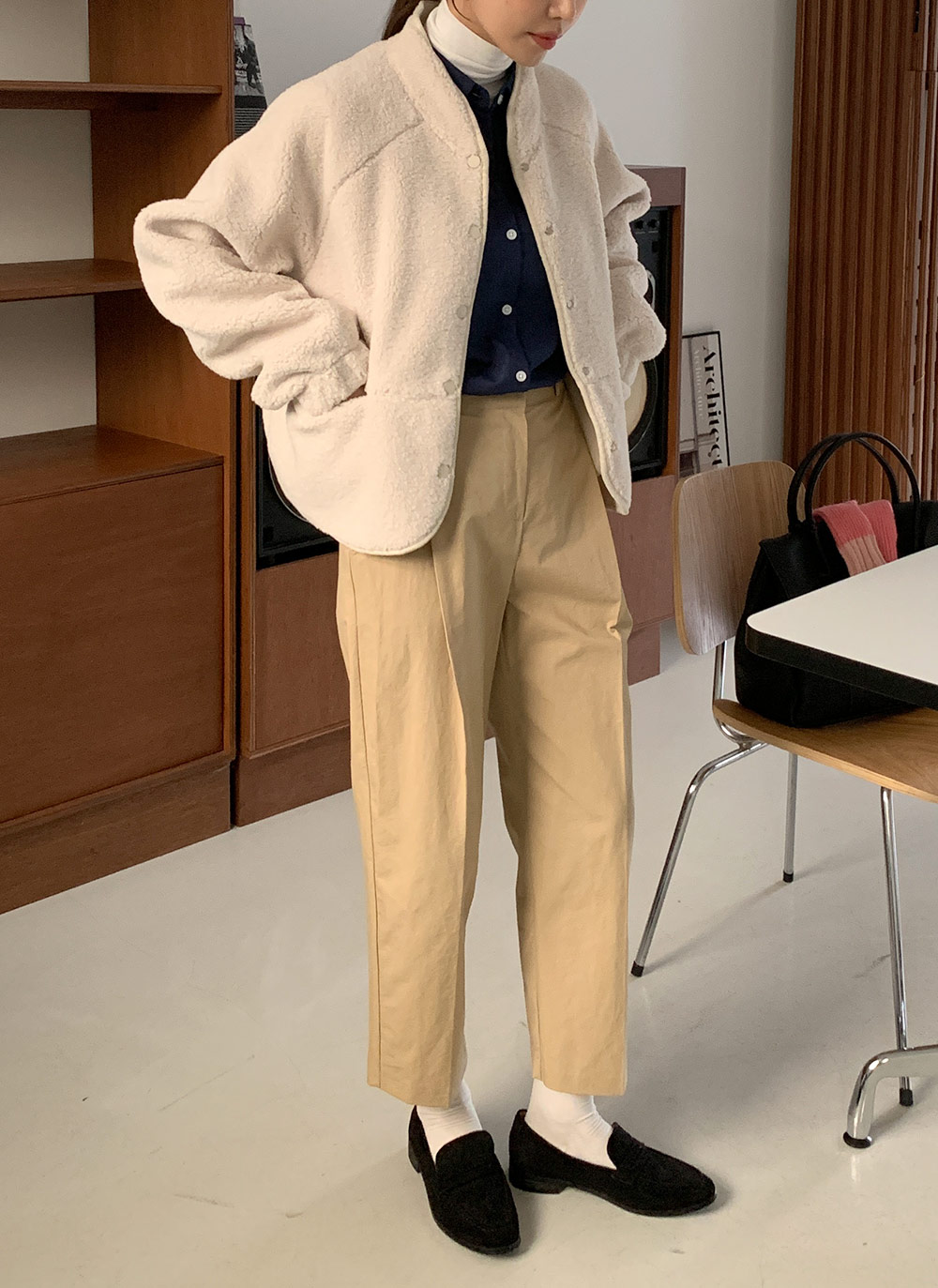 タッククロップドストレートスラックス | DHOLIC | 詳細画像10
