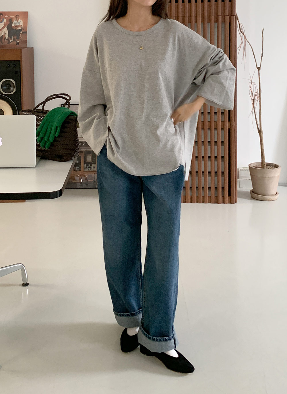 アジャストストラップデニムパンツ | DHOLIC | 詳細画像7