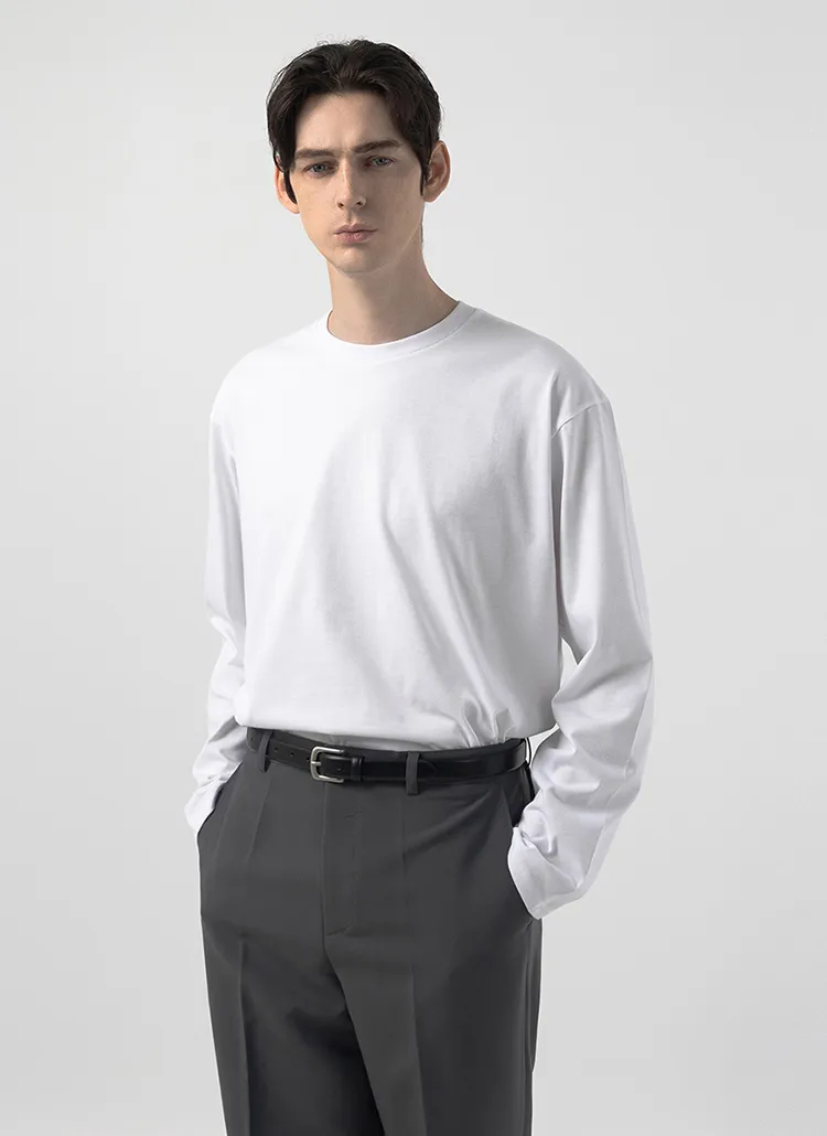 コットン長袖Tシャツ | 詳細画像1