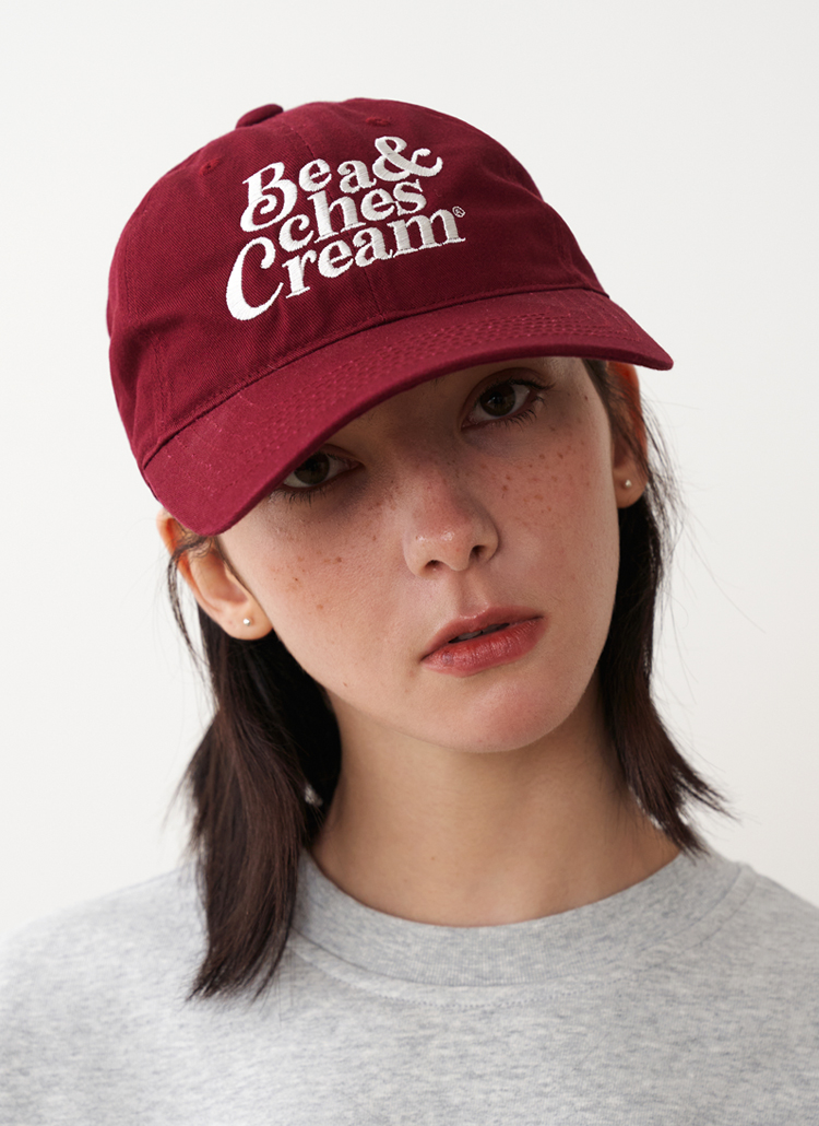 Human made cap burgundy キャップ org.jpg