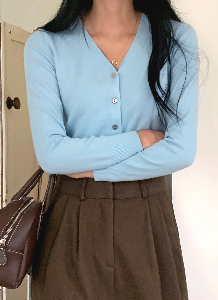 Vネックデイリーカーディガン | ENVYLOOK | 詳細画像1