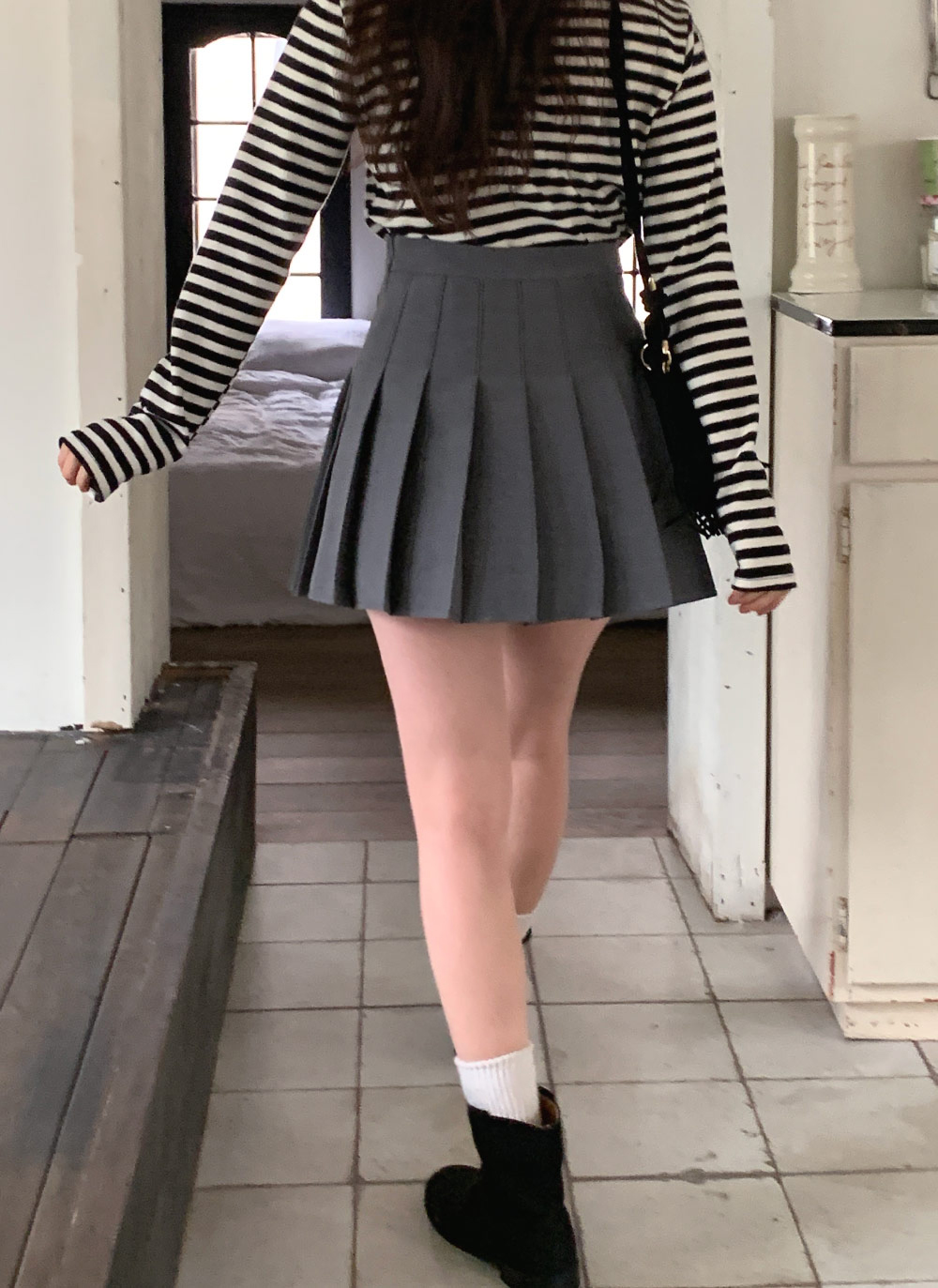 パンツ裏地プリーツミニスカート | 詳細画像5