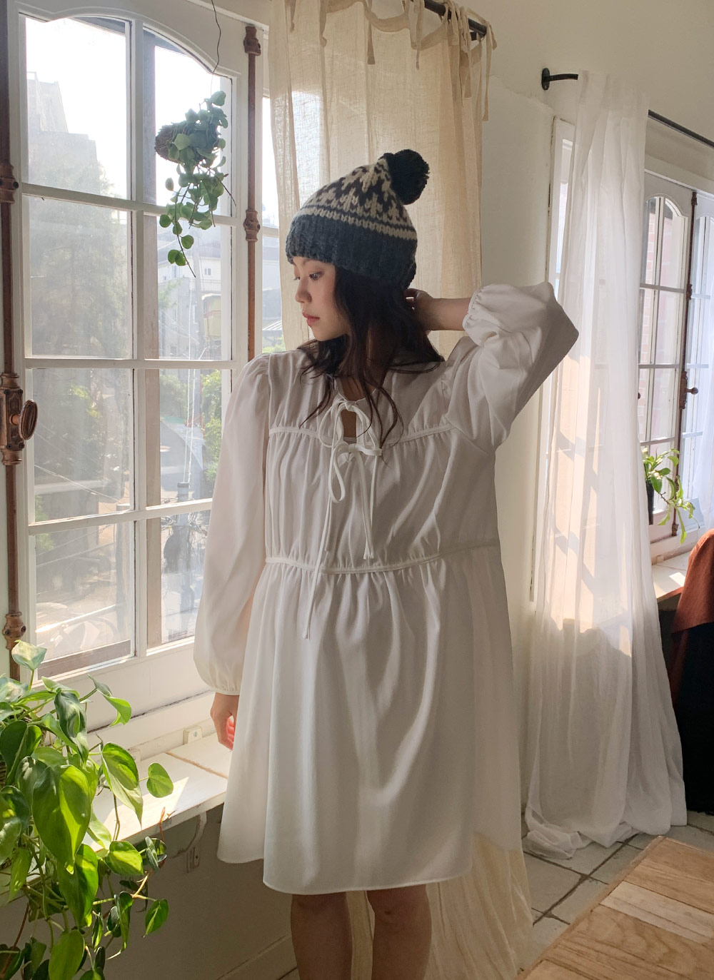 11月末までの販売　eleven2nd ニット帽　ウールモヘア　ホワイト 11月末までの販売 eleven2nd ニット帽 ウールモヘア ホワイト - メルカリ