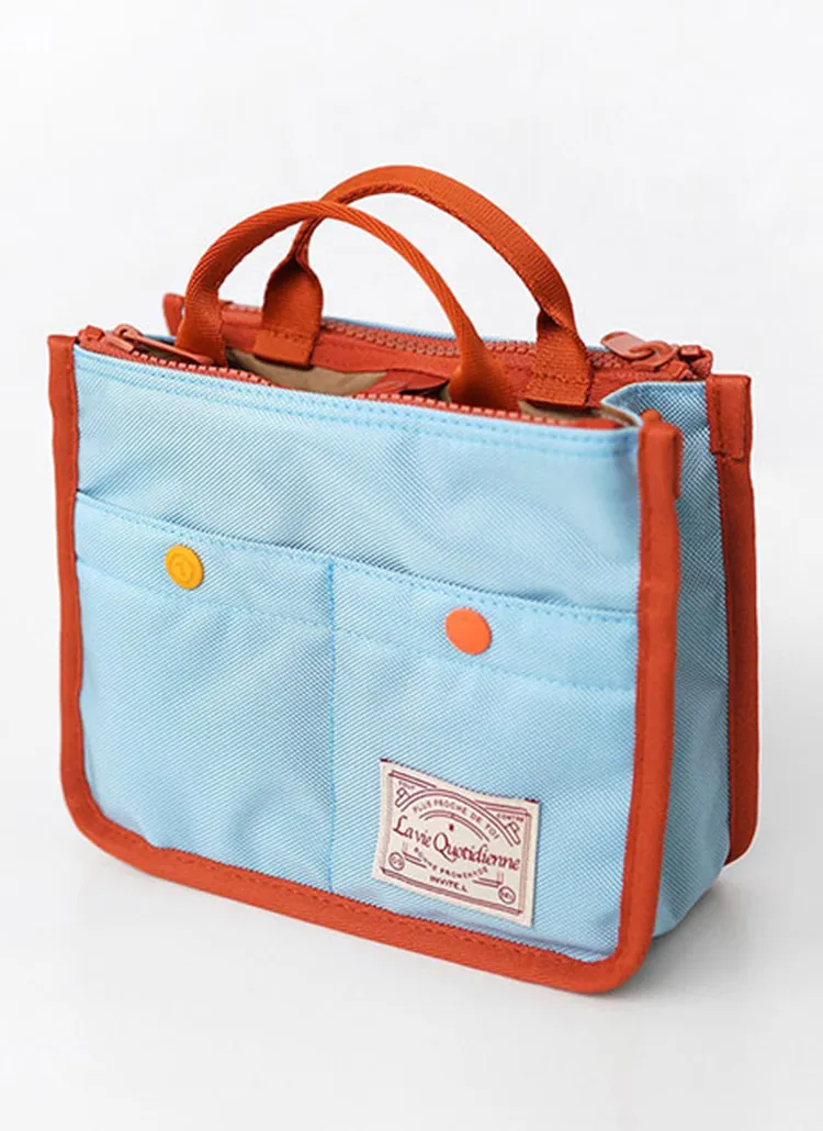 配色アウトポケットキャンバスバッグ | whosbag | 詳細画像1