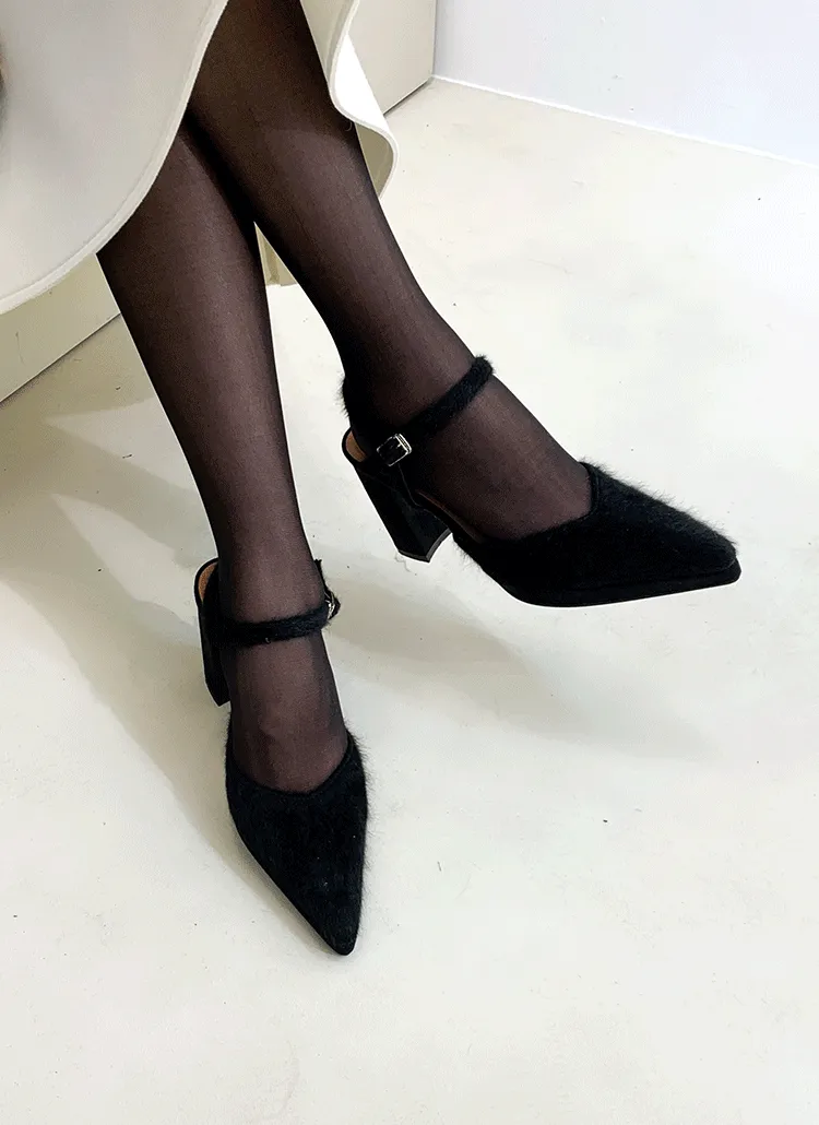 アンゴラテクスチャーパンプス | minagram | 詳細画像1