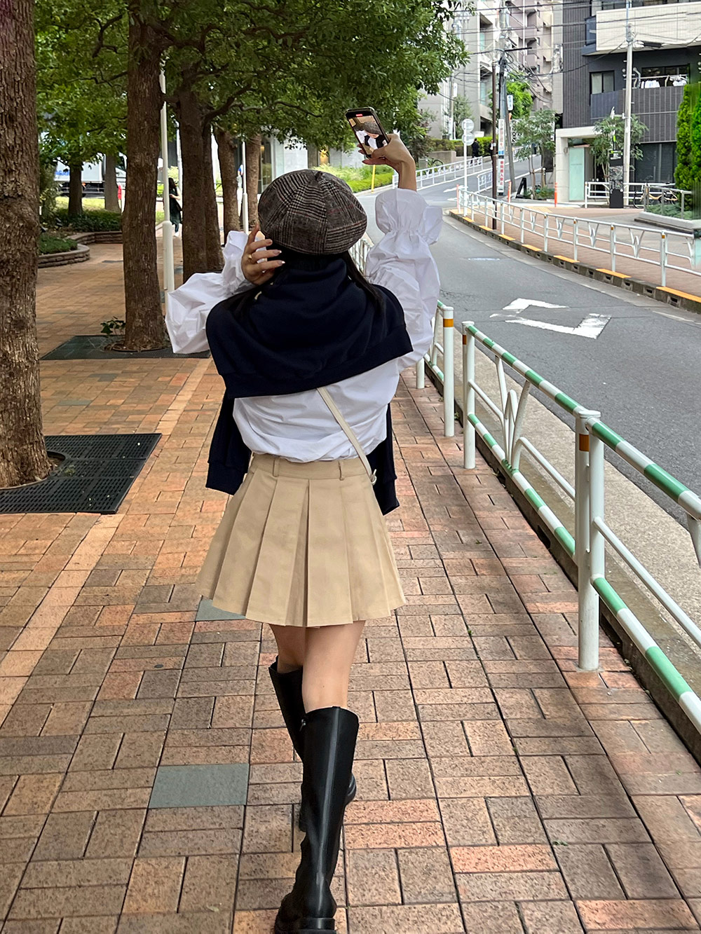 パンツ裏地付フラッププリーツスカート | レディース