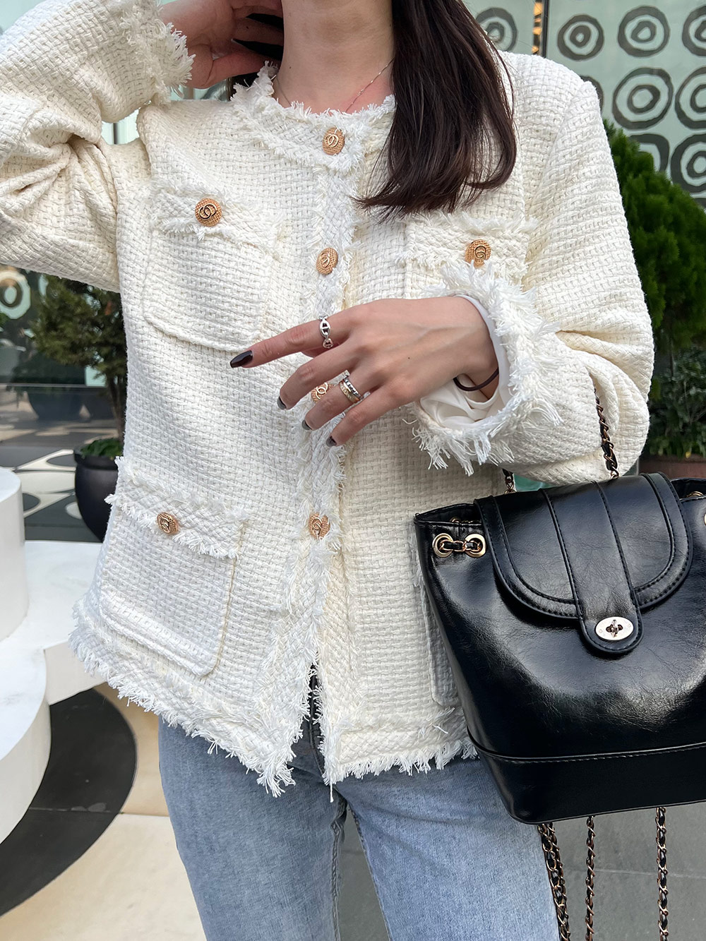 フリンジツイードジャケット | 詳細画像4