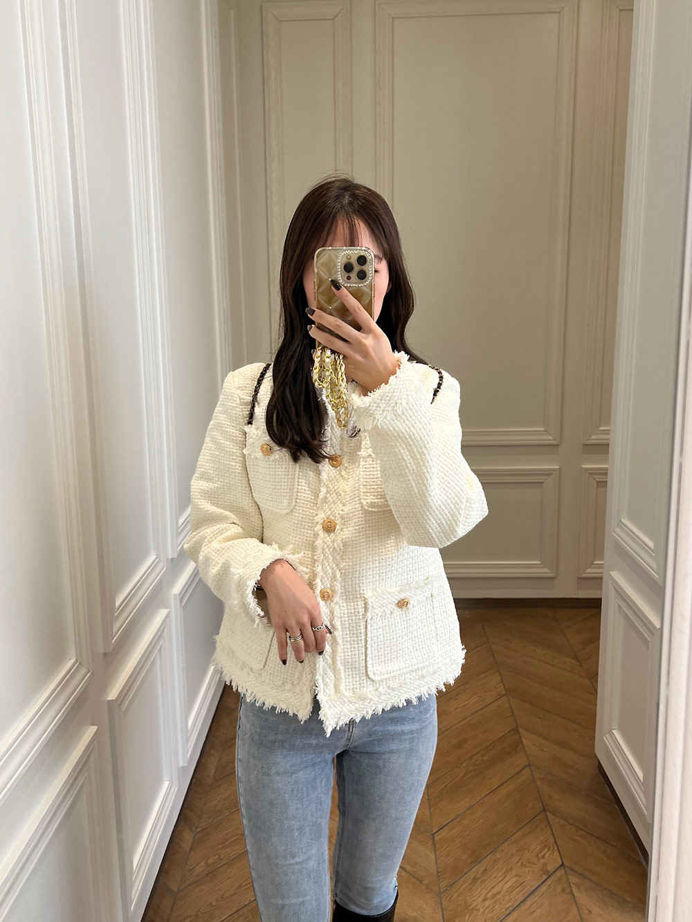 フリンジツイードジャケット | 詳細画像9
