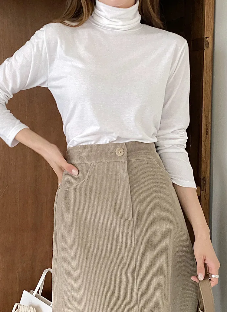 ベーシックハイネック長袖Tシャツ | rielar | 詳細画像1