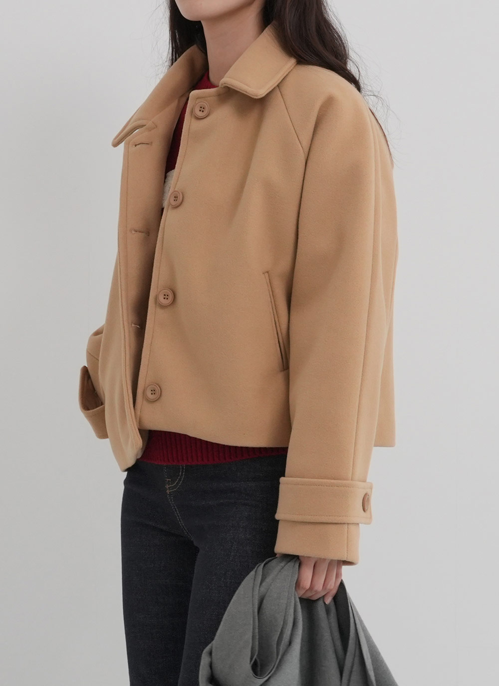 ラグランショートジャケット | DHOLIC | 詳細画像4