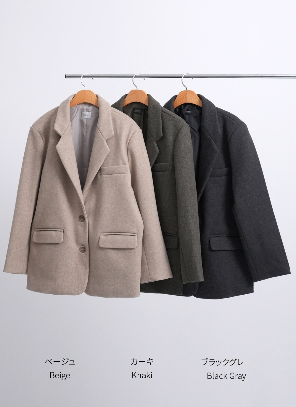 ルーズテーラードミドルジャケット | DHOLIC | 詳細画像15