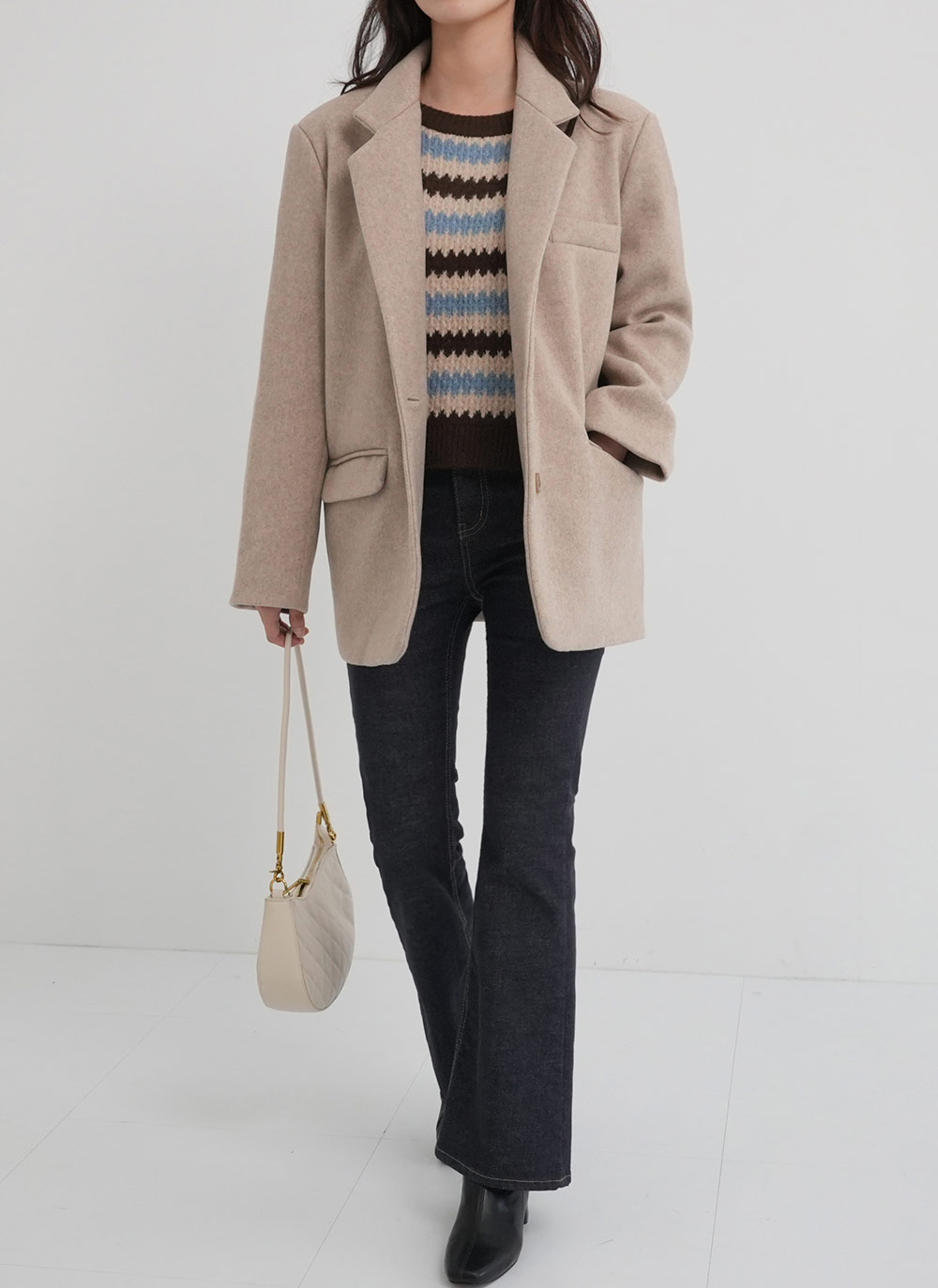 ルーズテーラードミドルジャケット | DHOLIC | 詳細画像3