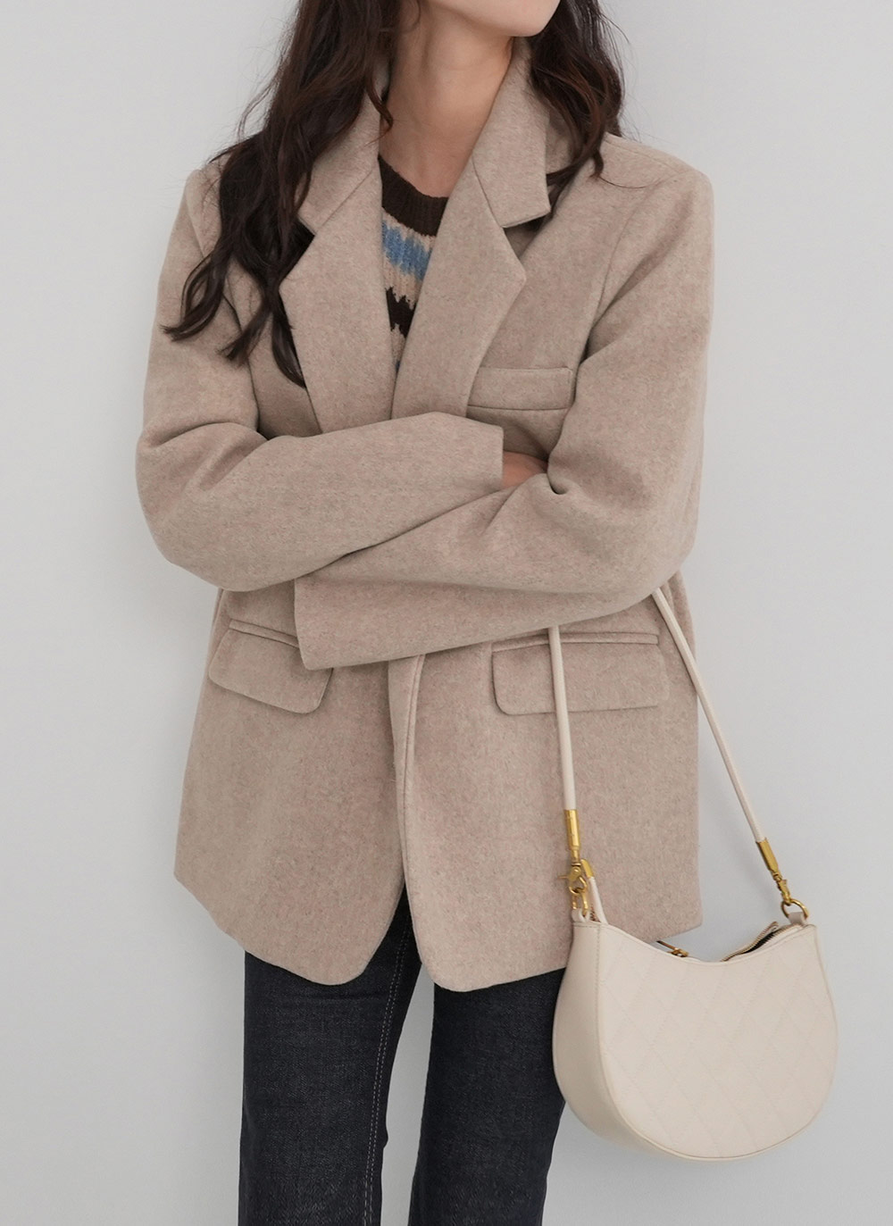 ルーズテーラードミドルジャケット | DHOLIC | 詳細画像4