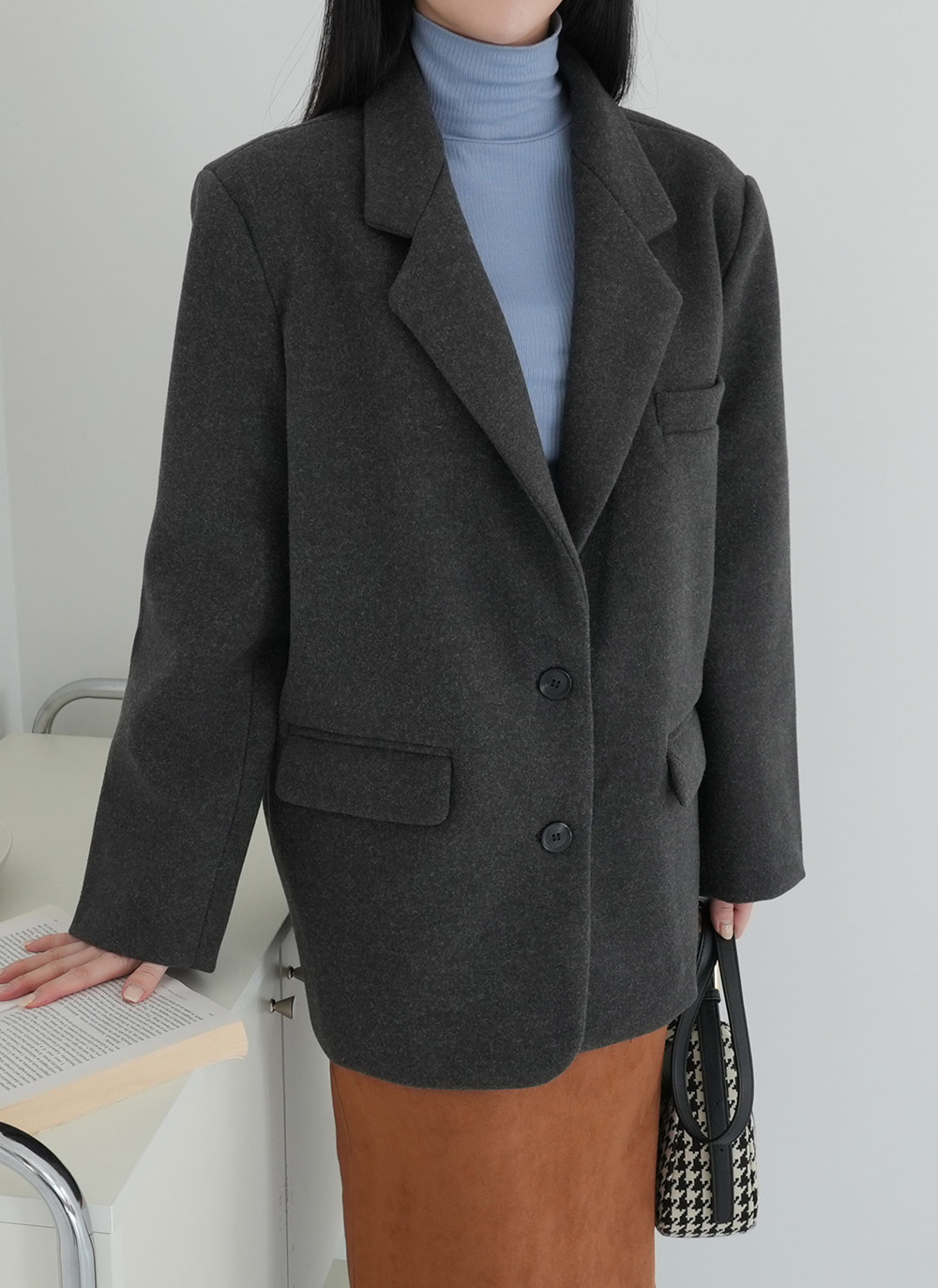 ルーズテーラードミドルジャケット | DHOLIC | 詳細画像9