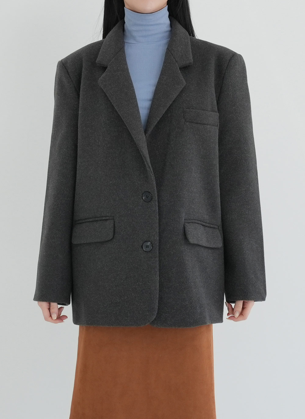 ルーズテーラードミドルジャケット | DHOLIC | 詳細画像12