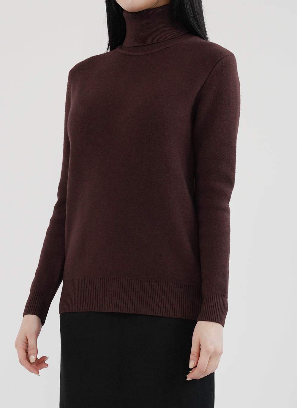 タートルネックリブヘムニット | DHOLIC | 詳細画像7