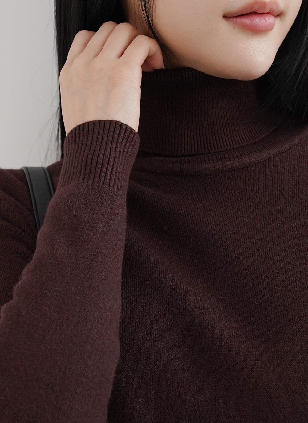 タートルネックリブヘムニット | DHOLIC | 詳細画像3