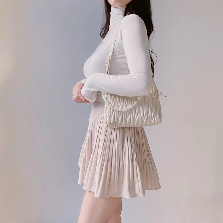 パンツ裏地ソフトプリーツミニスカート | mirangmirang | 詳細画像17