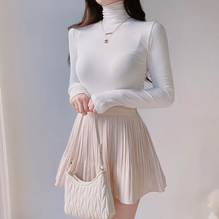 パンツ裏地ソフトプリーツミニスカート | mirangmirang | 詳細画像21