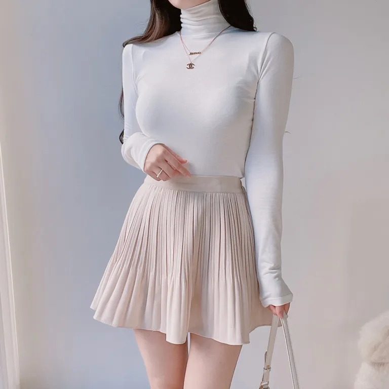 パンツ裏地ソフトプリーツミニスカート | mirangmirang | 詳細画像22