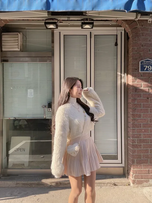 パンツ裏地ソフトプリーツミニスカート | mirangmirang | 詳細画像27