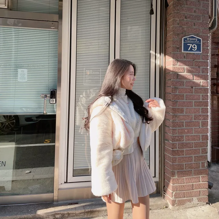 パンツ裏地ソフトプリーツミニスカート | mirangmirang | 詳細画像30