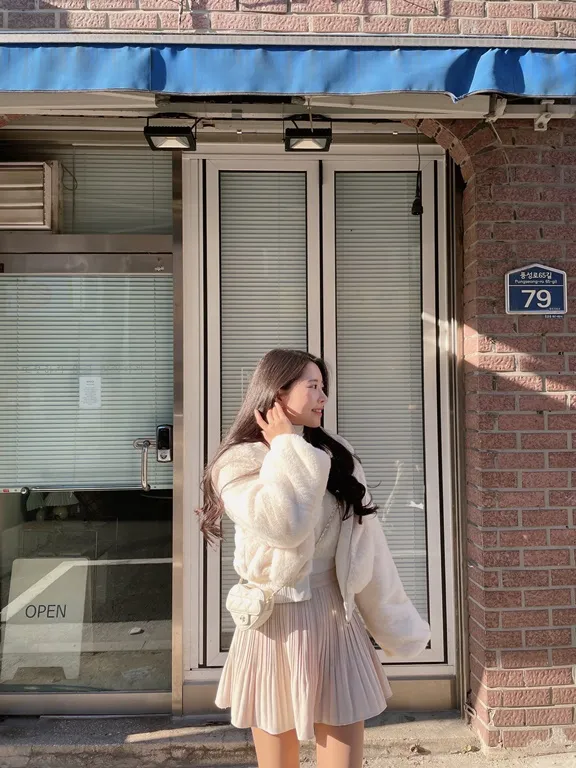 パンツ裏地ソフトプリーツミニスカート | mirangmirang | 詳細画像31