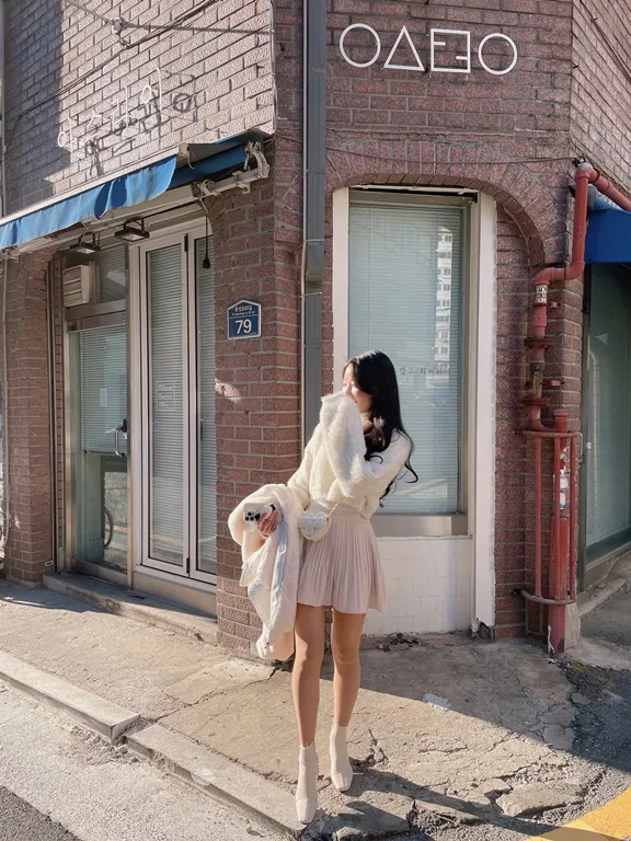 パンツ裏地ソフトプリーツミニスカート | mirangmirang | 詳細画像41