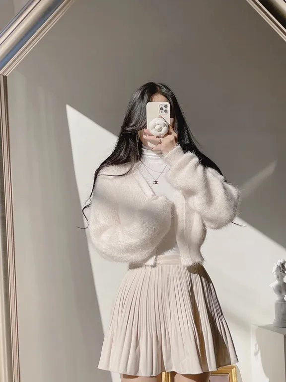 パンツ裏地ソフトプリーツミニスカート | mirangmirang | 詳細画像45