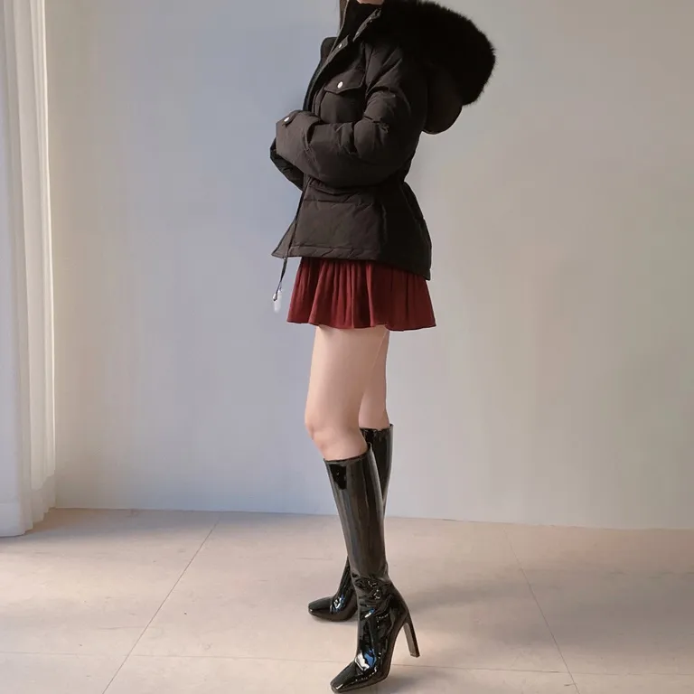 パンツ裏地ソフトプリーツミニスカート | mirangmirang | 詳細画像60