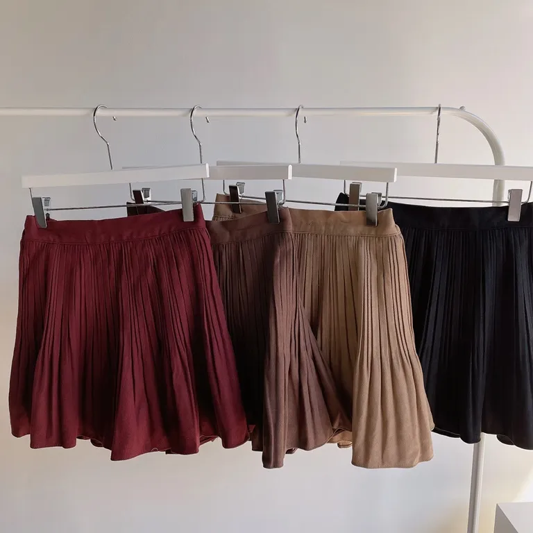 パンツ裏地ソフトプリーツミニスカート | mirangmirang | 詳細画像71