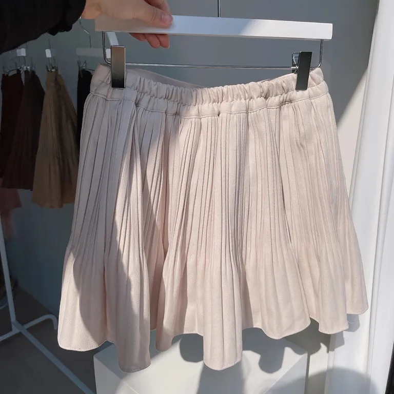 パンツ裏地ソフトプリーツミニスカート | mirangmirang | 詳細画像73