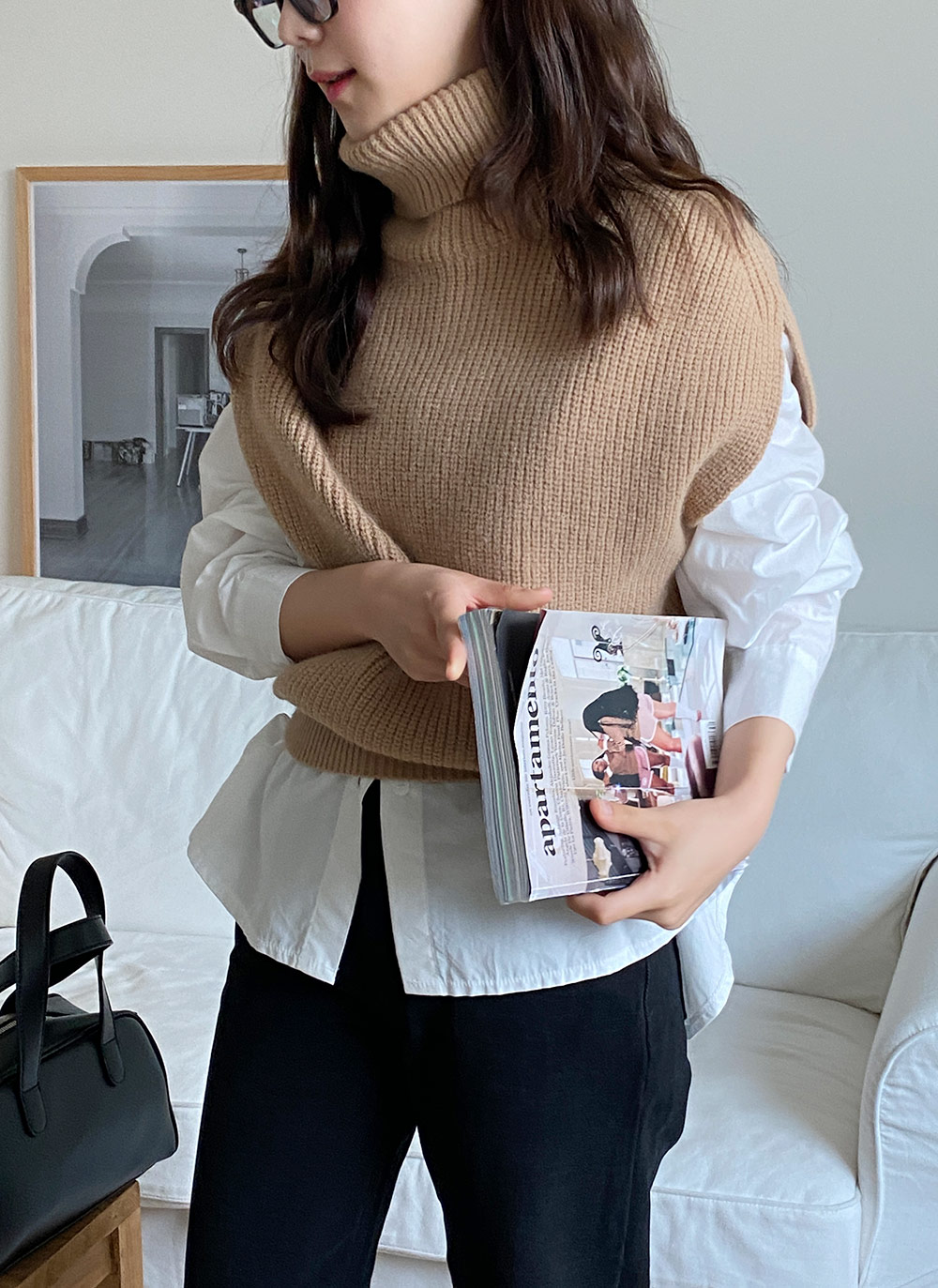 タートルネックニットベスト | レディースファッション通販 - DHOLIC