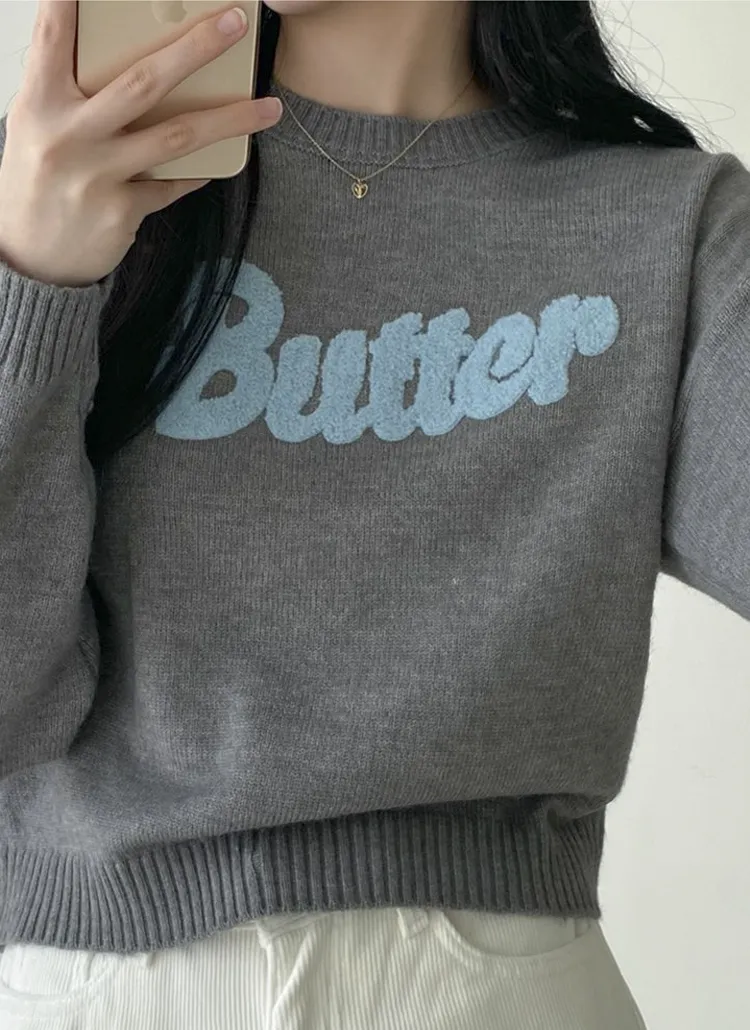 Butterボアレタリングニット | dangosister | 詳細画像2