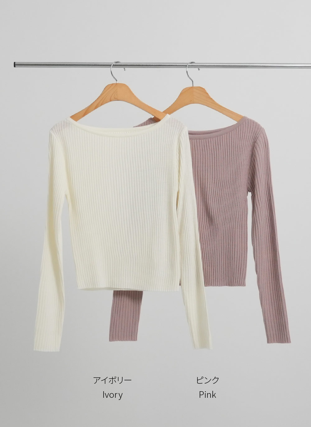 リブクロップドボートネックニット | DHOLIC | 詳細画像12