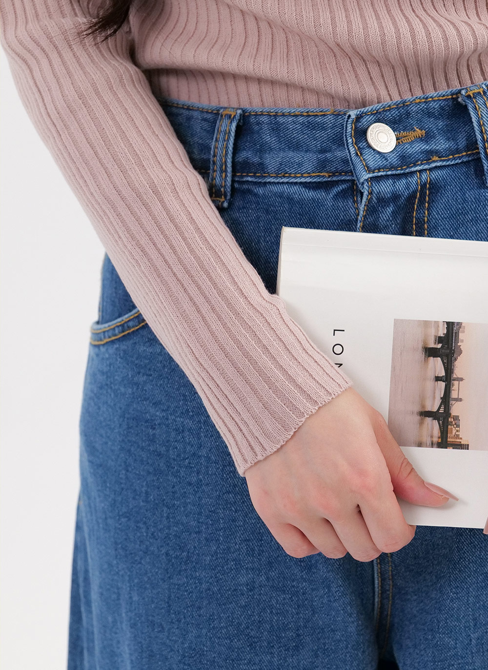 リブクロップドボートネックニット | DHOLIC | 詳細画像7