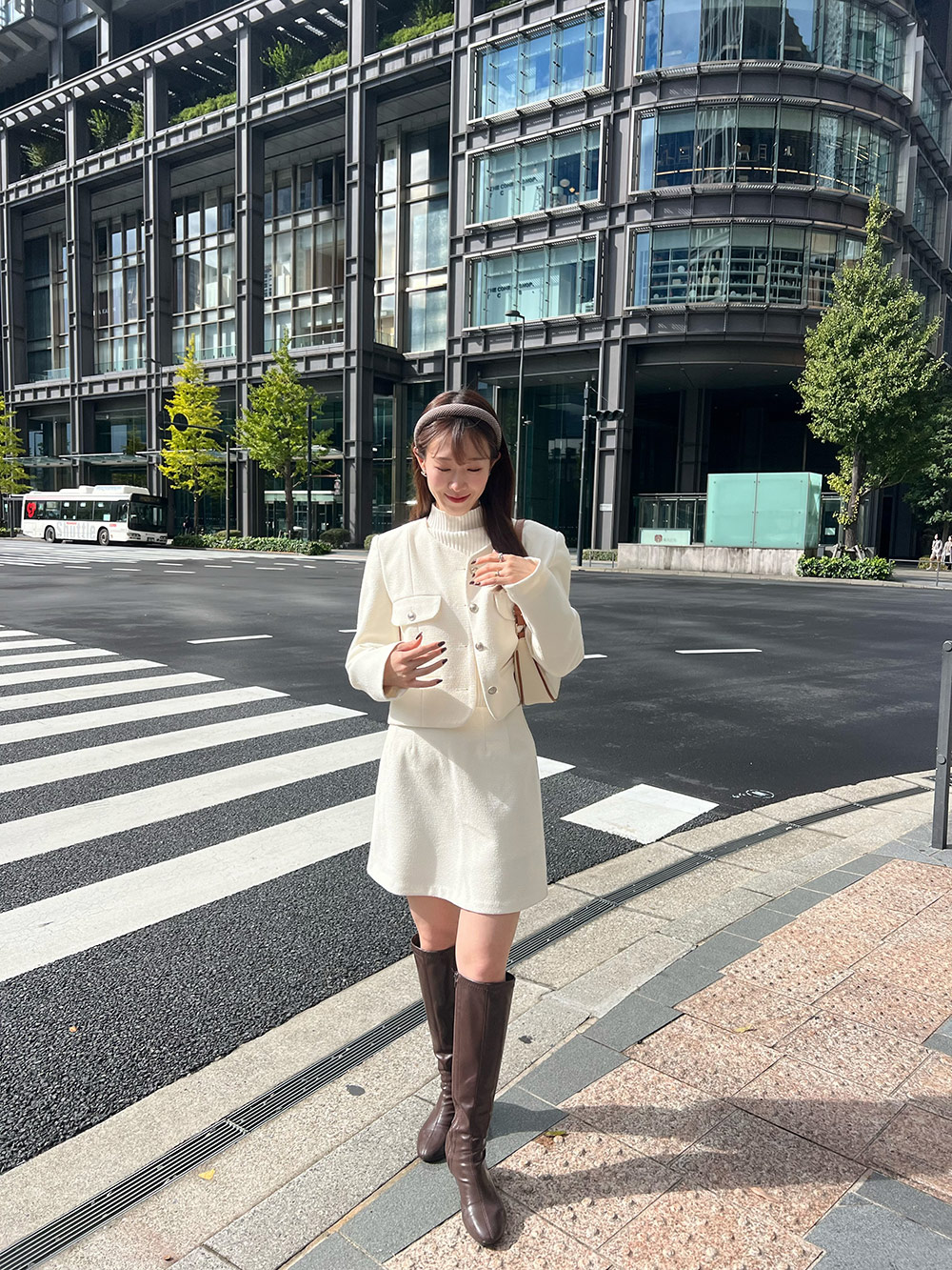 シンプルジャケット&ミニスカートSET | 詳細画像4