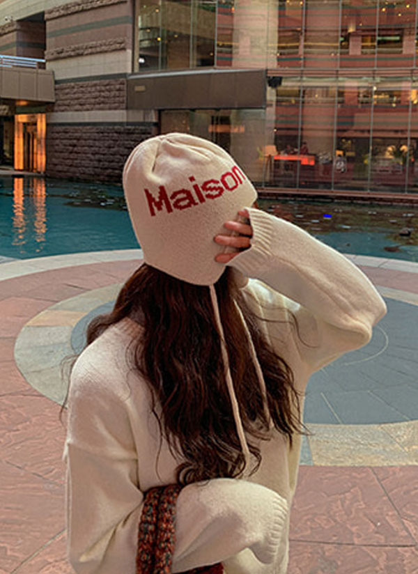 merciストラップニットビーニー | レディースファッション通販