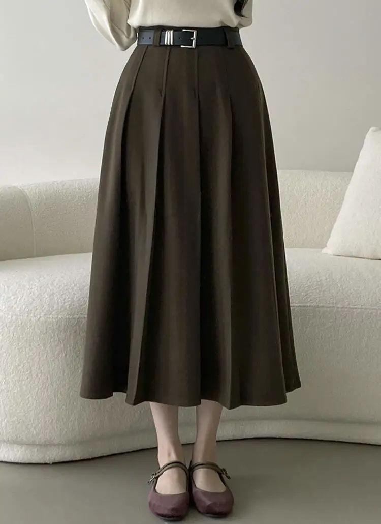 プリーツフレアロングスカート | dangosister | 詳細画像1