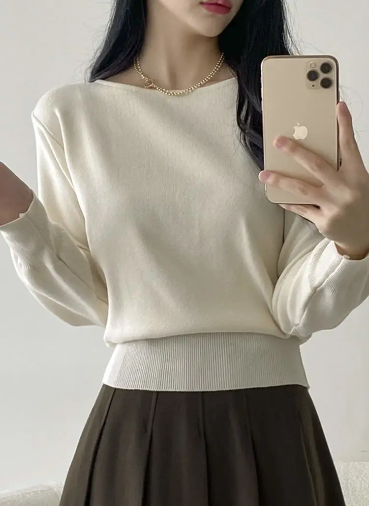 ボートネックニット | dangosister | 詳細画像1