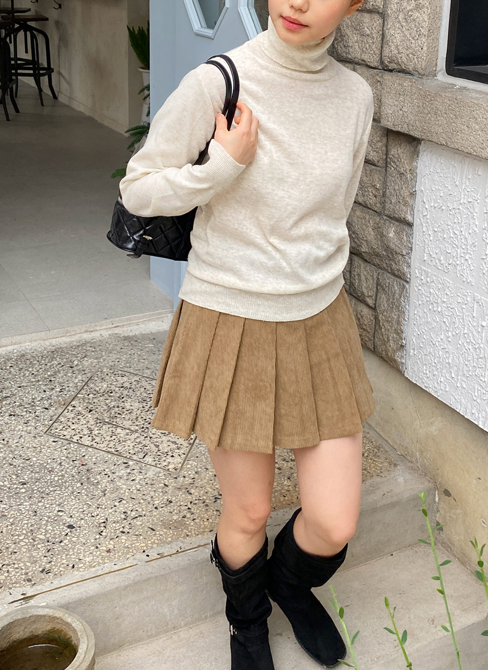 カシミヤ混タートルネックニット | 詳細画像5