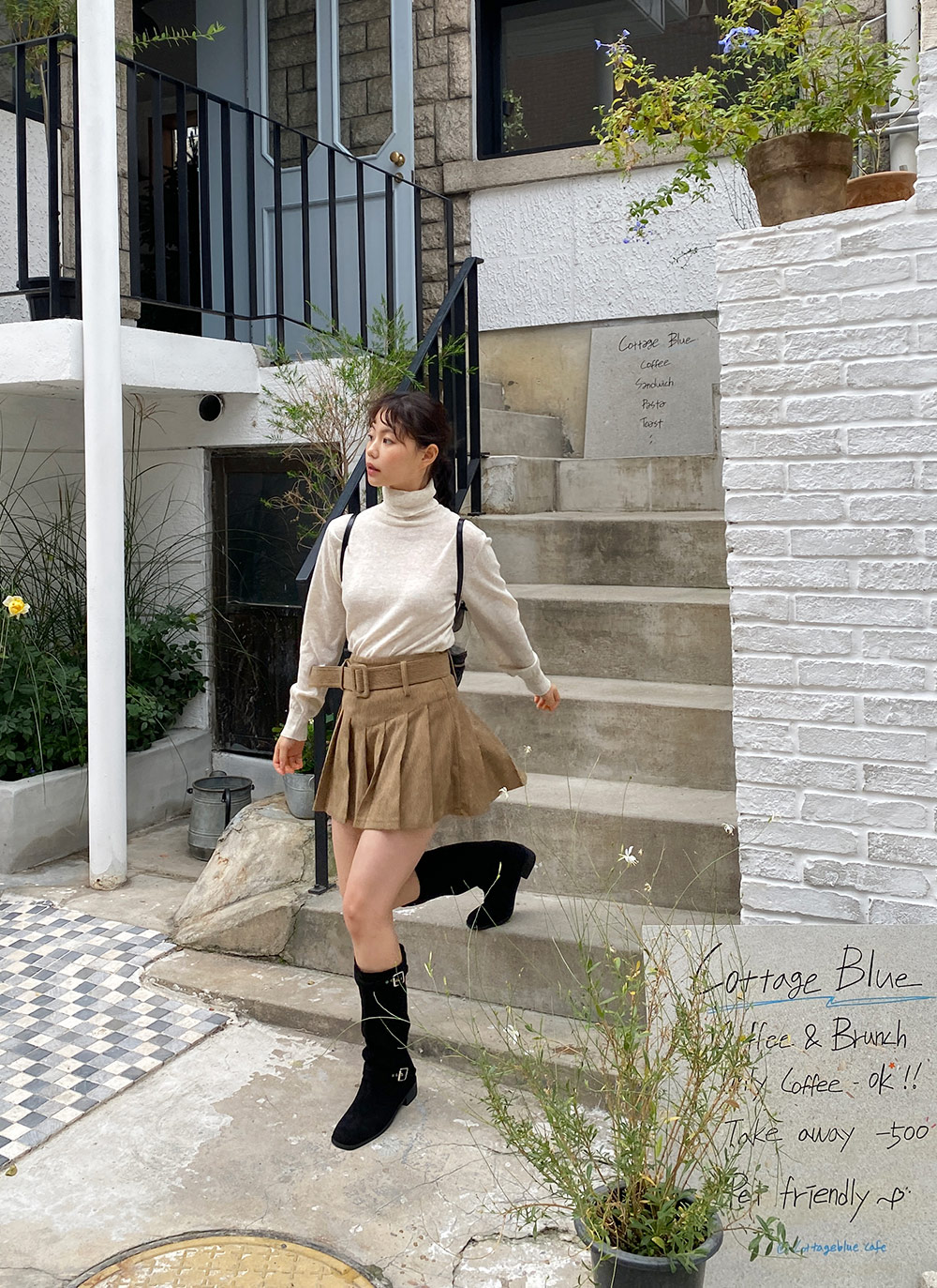 カシミヤ混タートルネックニット | 詳細画像7