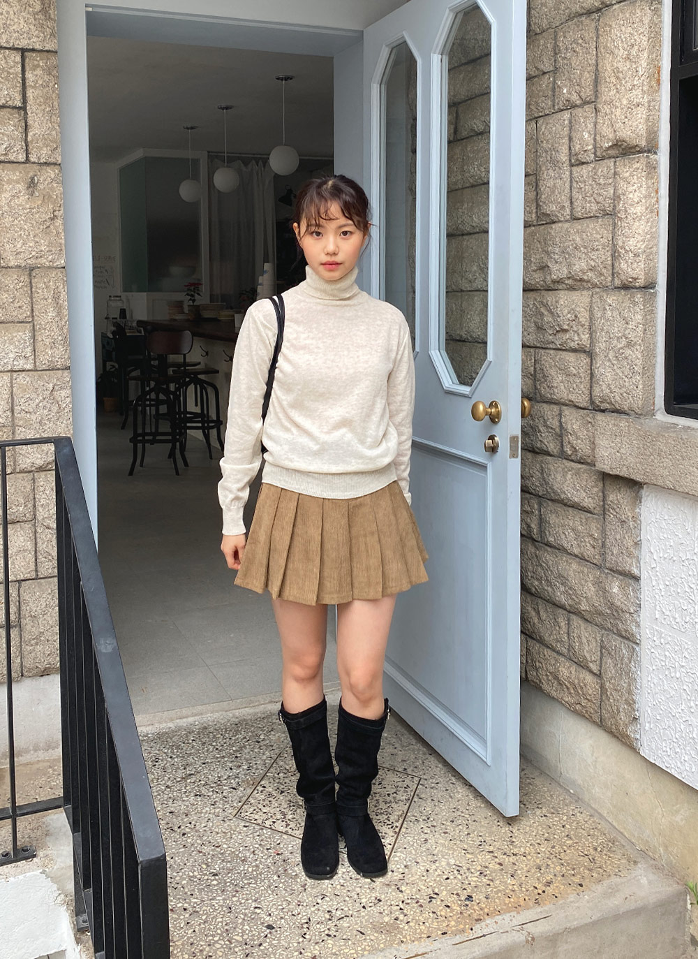 カシミヤ混タートルネックニット | 詳細画像8